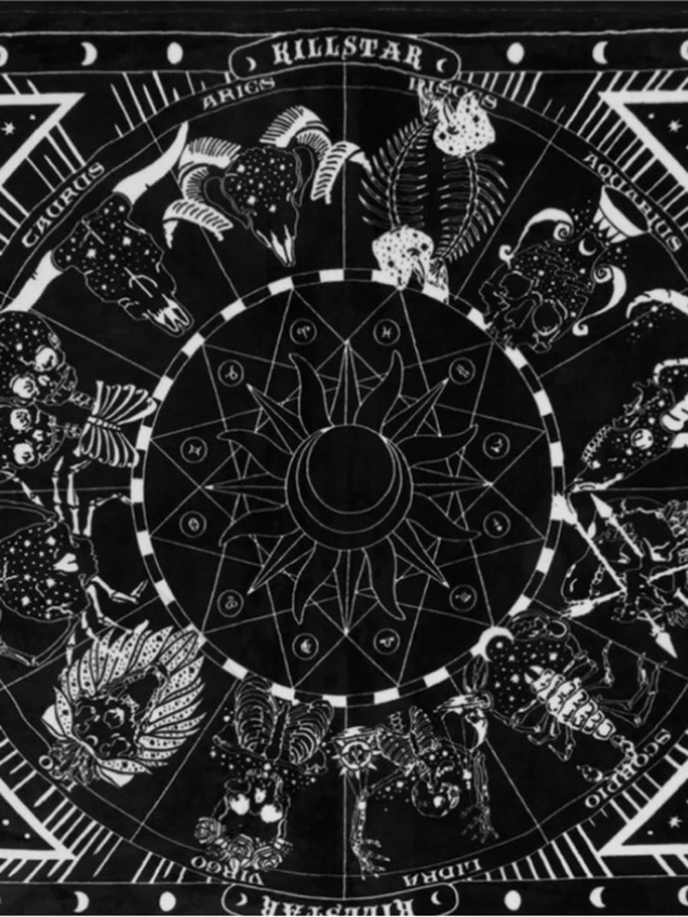 Goth Rare Killstar Zodiac Tapestry/Blanket Goth Occult Witchy Apt Dorm Decor